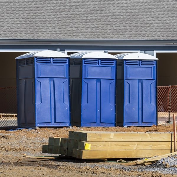 what is the maximum capacity for a single porta potty in La Cygne KS